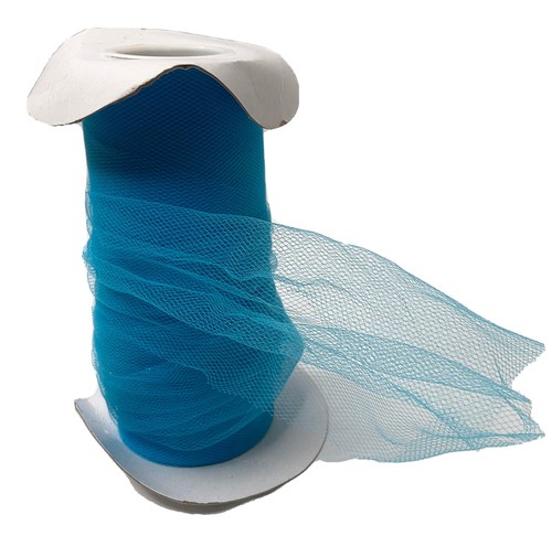 Roll Of 6” Wide Tiffany Blue Tulle Fabric Partial Roll