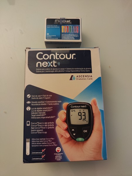 Medidor de glucosa Ascensia Contour Next+lancetas