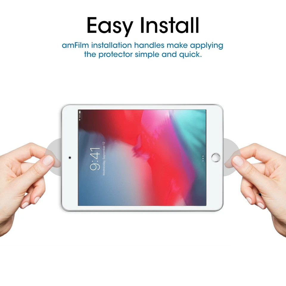 amFilm Apple iPad Mini 5 / Mini 4 Tempered Glass Screen Protector (1 Pack) - Image 3 of 4