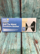 Anti Tip Metal Furniture Anchor 4our Kiddies 10 Pack