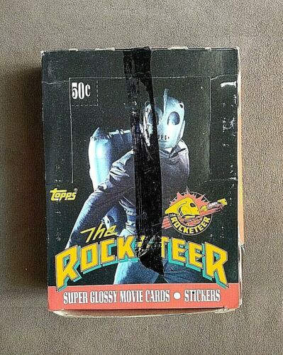 1991 Topps The Rocketeer Movie Trading Cards Box ~ 36 Sealed Cello Packs - Picture 1 of 7
