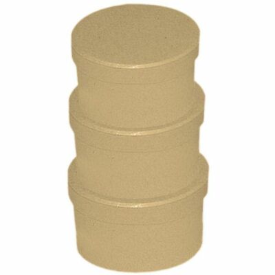 Set 3 cappelliere tonde by Decorabilia Stamperia - Scatole di cartone  grandi | eBay