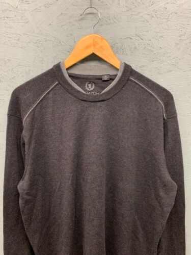 Bugatchi Sweater Men’s XL Merino Wool Knit Stitch Crew Neck Pullover - Picture 2 of 10