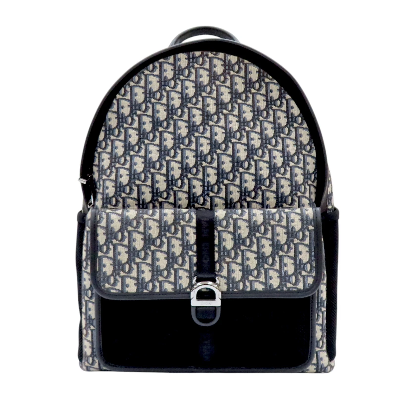 Sac à dos Dior 8 beige noir Dior oblique jacquard 1EIBA178YKY