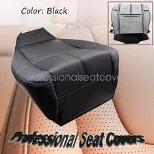 For GMC Yukon XL 1500 2500 2007 2008-2013 Driver Bottom Leather Seat Cover Black