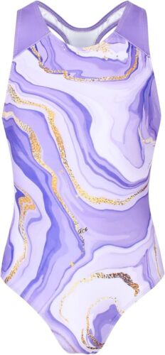 JESKIDS Girls One Piece Swimsuit | Athletic Bathing Suit for Swimming| 12-13 Yea
