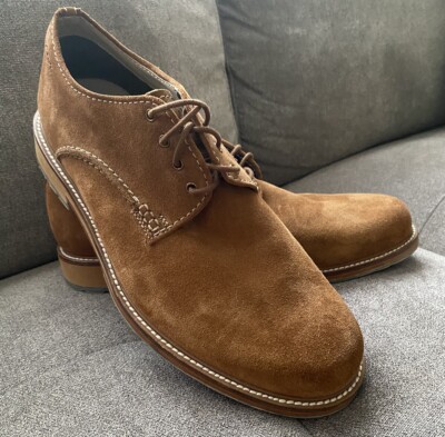 CLARKS ARTON WALK TOBACCO SUEDE SHOES 8.5 M