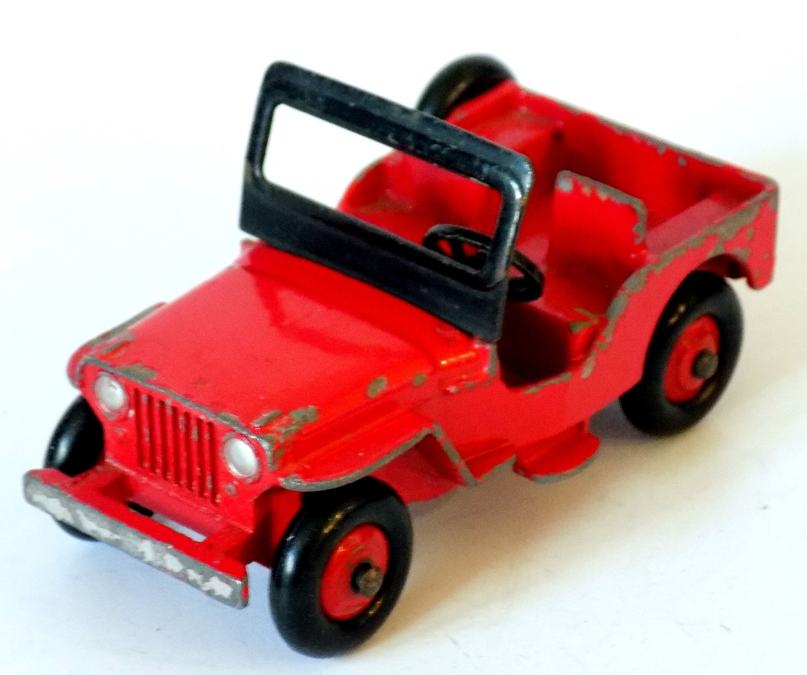 Dinky Toys No.25Y Universal Jeep (1952-60) Red.