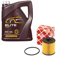 MotoröL Set 5W40 5 Liter + ÖLfilter 32103 FüR Mini Cooper S Clubman Countryman