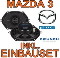 Mazda 3 - Crunch Lautsprecher Boxen Einbauset 2-WEGE System TÜR VORNE-HINTEN NEU