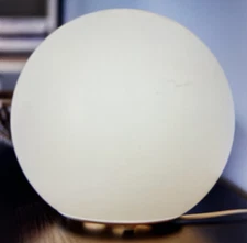 ❤️IKEA FADO Table Lamp Glass White, 10" Diameter INCLUDES FREE BULB * NEW