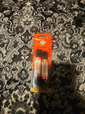 KIWI Dress Braided Black Shoe Laces 36" 2 Pair Per Pack Brand New Free  Shipping | eBay