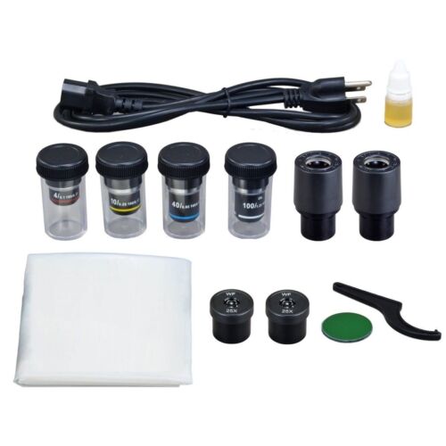 OMAX 40X-2500X trinokulares LED-Mikroskop + 9-MP-Kamera - Bild 3 von 7