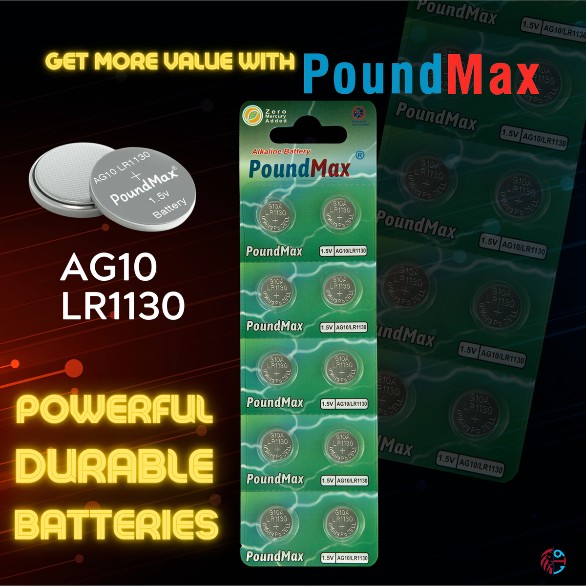 Confezione Da 40 Pacchi Batteria Alcalina Batteria A Bottone Ag10 Lr54 Lr1130 389 1 5v Confezione Da 40 Batterie - Foto 5