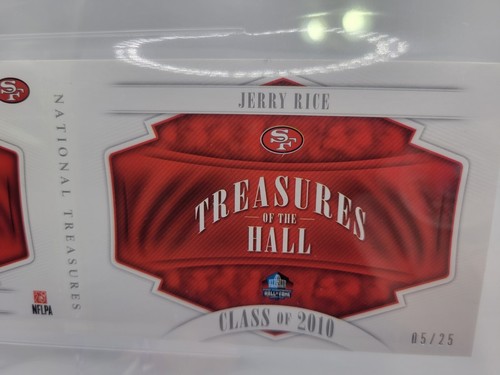 2018 Panini National Treasures of the Hall Booklets 05/25 Jerry Rice BGS 8.5 - Picture 7 of 10