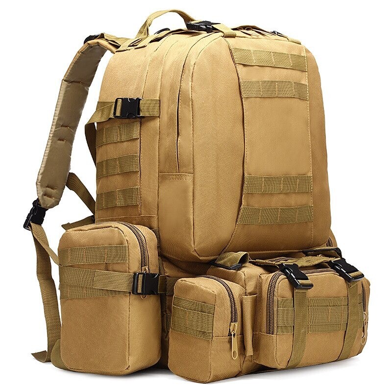 Sac à dos tactique étanche 4 en 1 avec dossier ergonomique rembourré