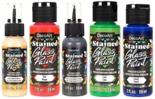 DecoArt Stained Glass Paint 2oz ~ PICK YOUR COLOR