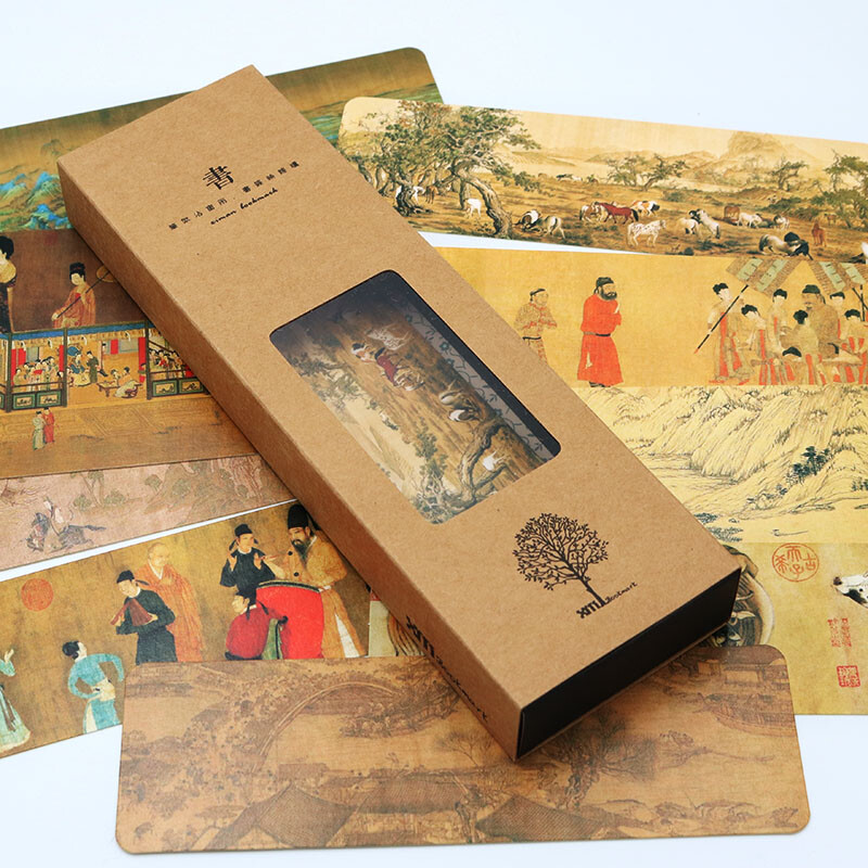 Chinese Bookmarks 中国传世十大名画纸质书签经典国画洛神赋千里江山图