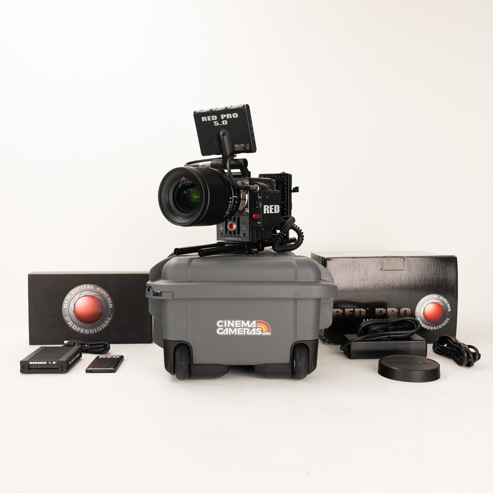 RED ScarletX MysteriumX Basic Kit Mag 5" Touch 18mm Lens PL Mount