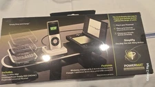 Powermat Wireless Charging System 3 Device Home Office Mat PowerCube New