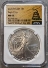 2025 (P) Eagle S$1 Eagle Privy NGC MS69 "Don't Tread On Me" Label