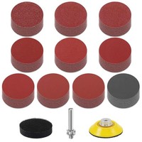 Schleifpapier Klett 50Mm 2 Zoll KöRnung 80-3000 Schleifscheiben Pad Kit Adapter