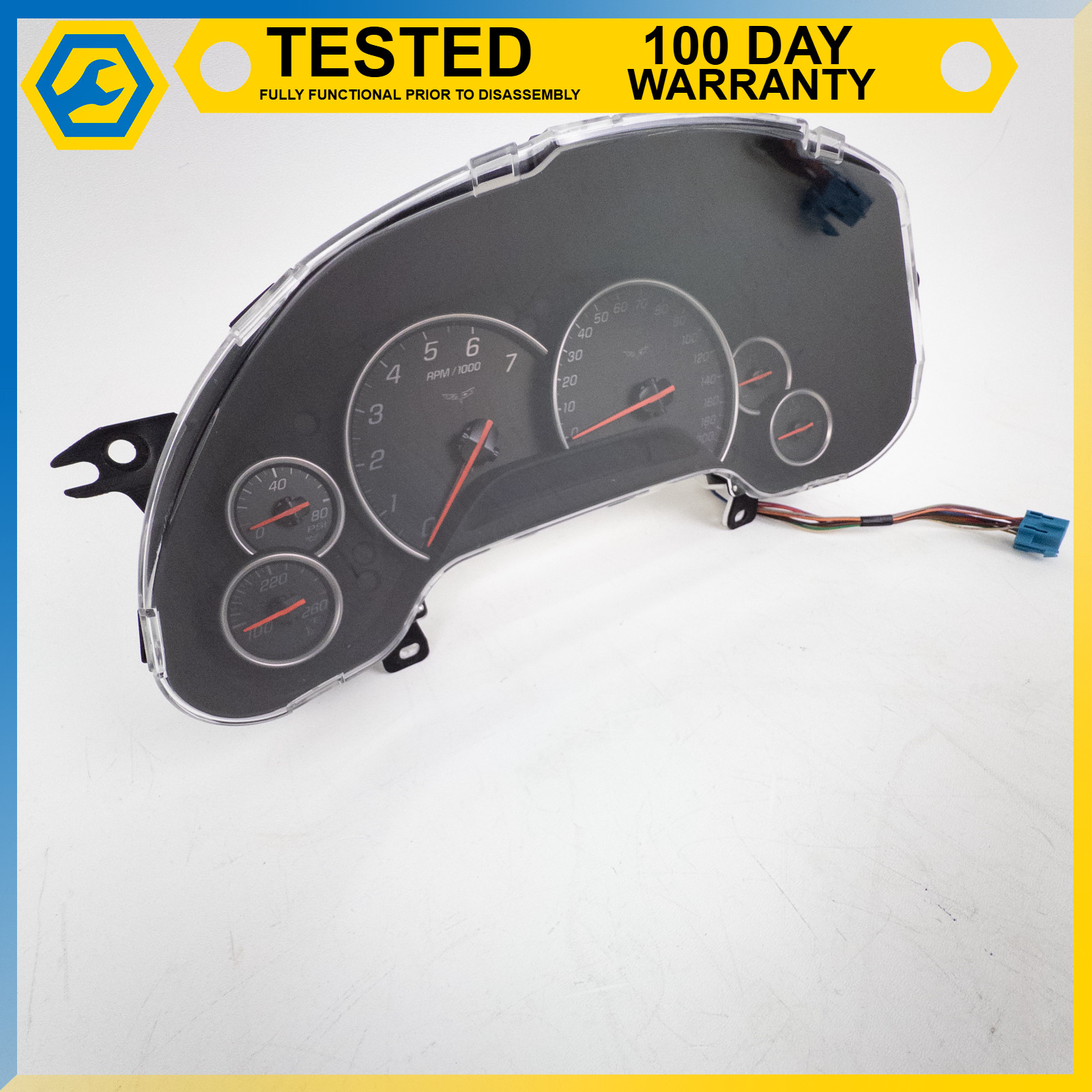 05-13 CHEVROLET CORVETTE C6 INSTRUMENT GAUGE CLUSTER ASSEMBLY SPEEDOMETER OEM
