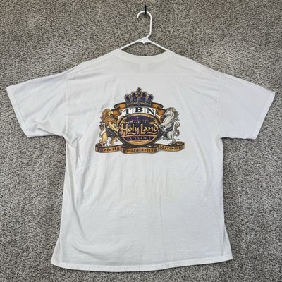 Vintage Holy Land Experience Shirt Mens XL White Orlando Graphic Tee Hanes Beefy