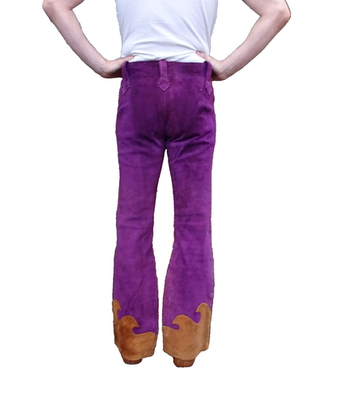 30x32 Vtg 60s 70s Handmade Jimi Hendrix Rock N Roll Rockstar Suede