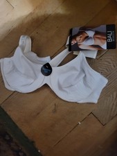 NWT BALI 3353 SIDE SHAPING LIFT UNDERWIRE BRA WHITE 38C