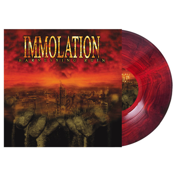 Immolation 'Harnessing Ruin' Lp Rot-Schwarz Marmoriertes Vinyl -NEU & Versiegelt-image