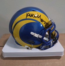 Kyren Williams Signed Rams Speed Mini Helemt With Visor! Beckett COA