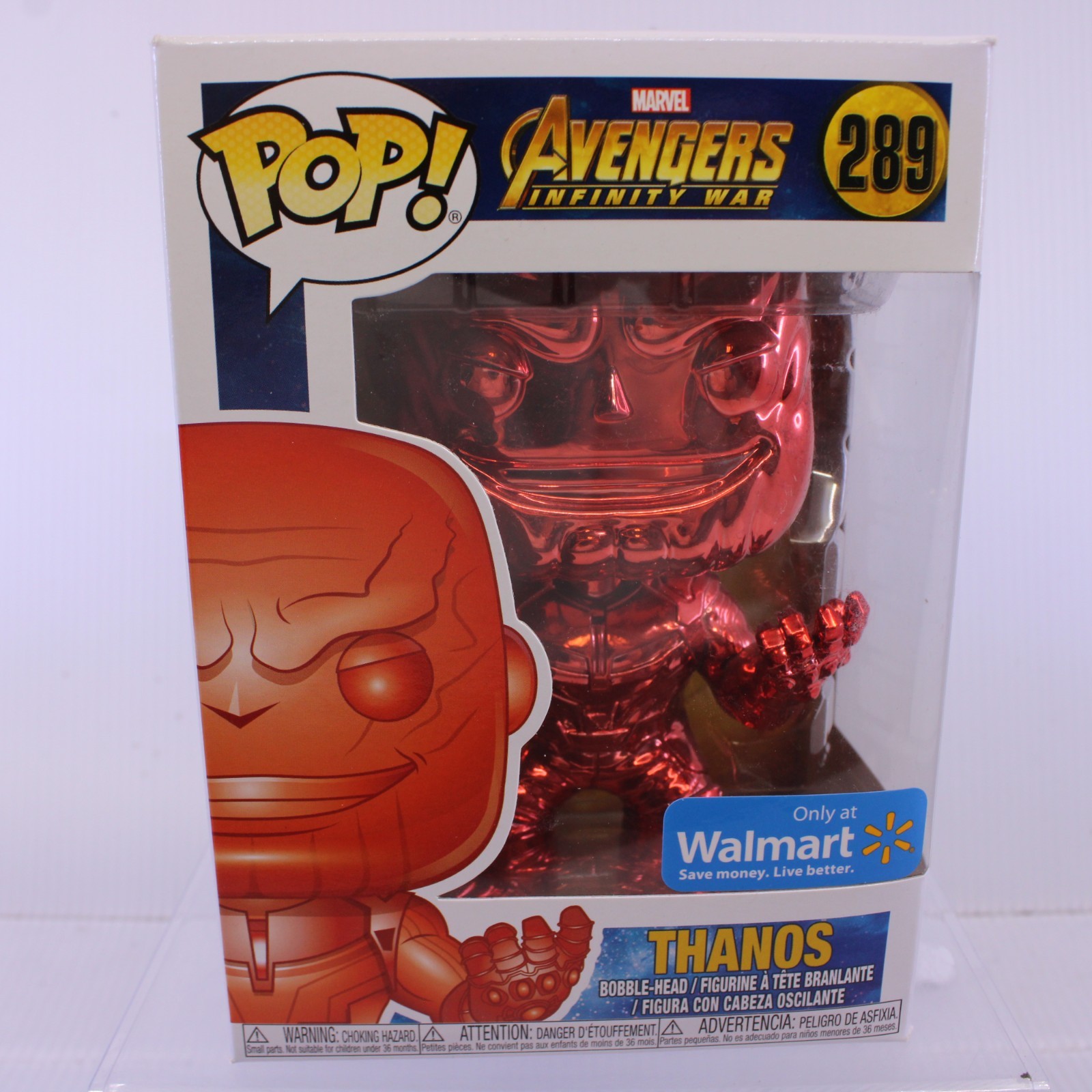 G5 Funko Pop Marvel Thanos Red Walmart Exclusive Vinyl Figure 289