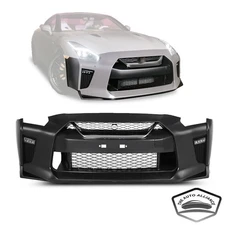 Fit 09-22 Nissan R35 GTR Upgrade 08-16 to 17-24 Front Bumper Kit Conversion