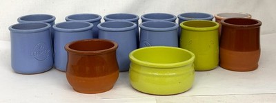 La Fermière (Cermer) Joghurt Pots, French Pottery, diverse