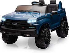 24V 2-Seater Truck Licensed Chevrolet Silverado Ride on Car Toy W/Parent Remote