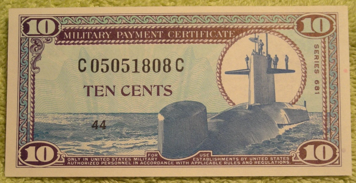 10c Denomination US Military Payment Certificates for sale | eBay