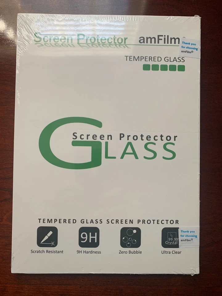 Pro 9.7, Air, Air 2 amFilm Tempered Glass Screen Protector (1 Pack) - Image 2 of 2