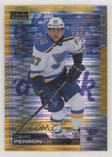 2020-21 O-Pee-Chee Platinum Seismic Gold 34/50 David Perron #27 hj3