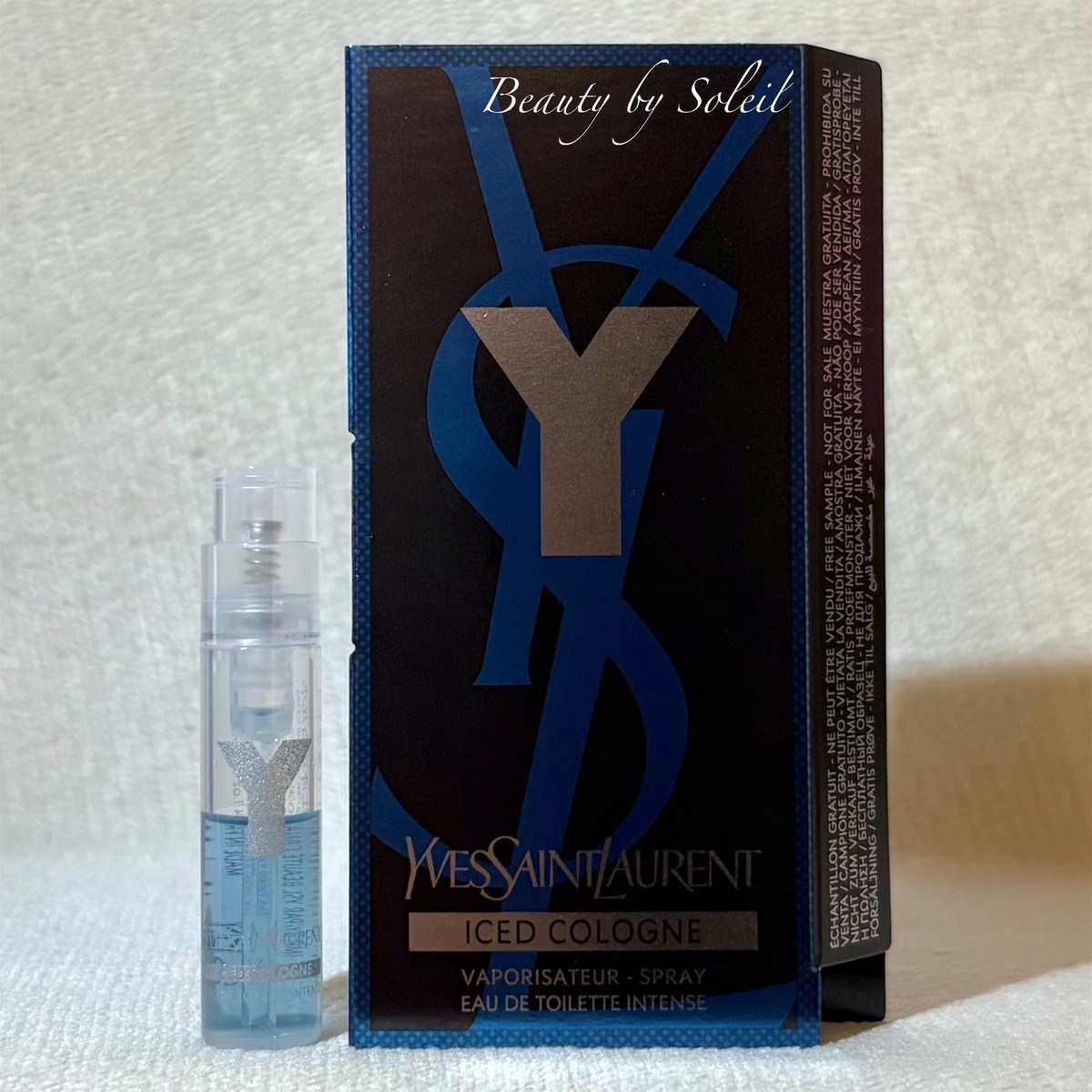Yves Saint Laurent Y Iced Cologne EDT Intense Sample Spray .04oz