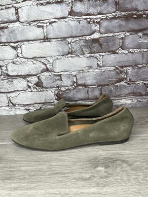 Gentle Souls Elevate Green Suede Leather Ballet Flats Women Sz  US/40EU