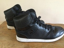 ADULT "GLAM PIE" GLITTER BLACK SNEAKERS BY PASTRY STYLE PA133020 SIZE 12