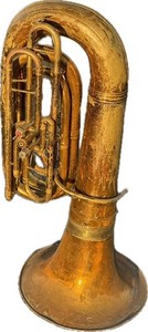 Vintage KING Brass Marching Tuba 2-Piece Detachable Bell – Decor / Parts 39” Tal