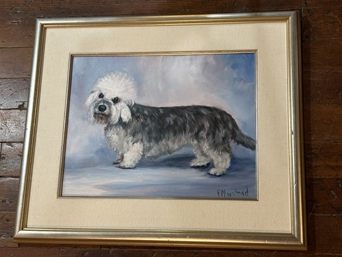 Original Oil Painting, Ruth Hyatt Maystead, Dandie Dinmont Terrier