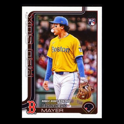 MARCELO MAYER RC レッドソックス 13/25 サイン Marcelo Mayer 2025 Topps Update Rookie Debut Red Sox | eBay