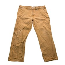 Carhartt Rugged Flex Duck Work Pants Men's 44x30 Brown Relaxed Fit Utility