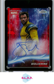 LOGAN WOLVERINE 4/5 TOPPS CHROME MARVEL STUDIOS 2025 HUGH JACKMAN AUTOGRAPH ENG