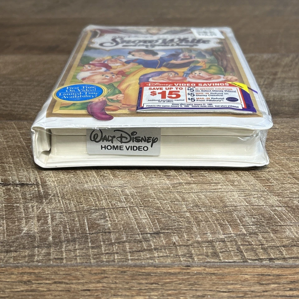 Snow White and the Seven Dwarfs VHS Walt Disney's Masterpiece Rare-New-Sealed - Image 2 of 4