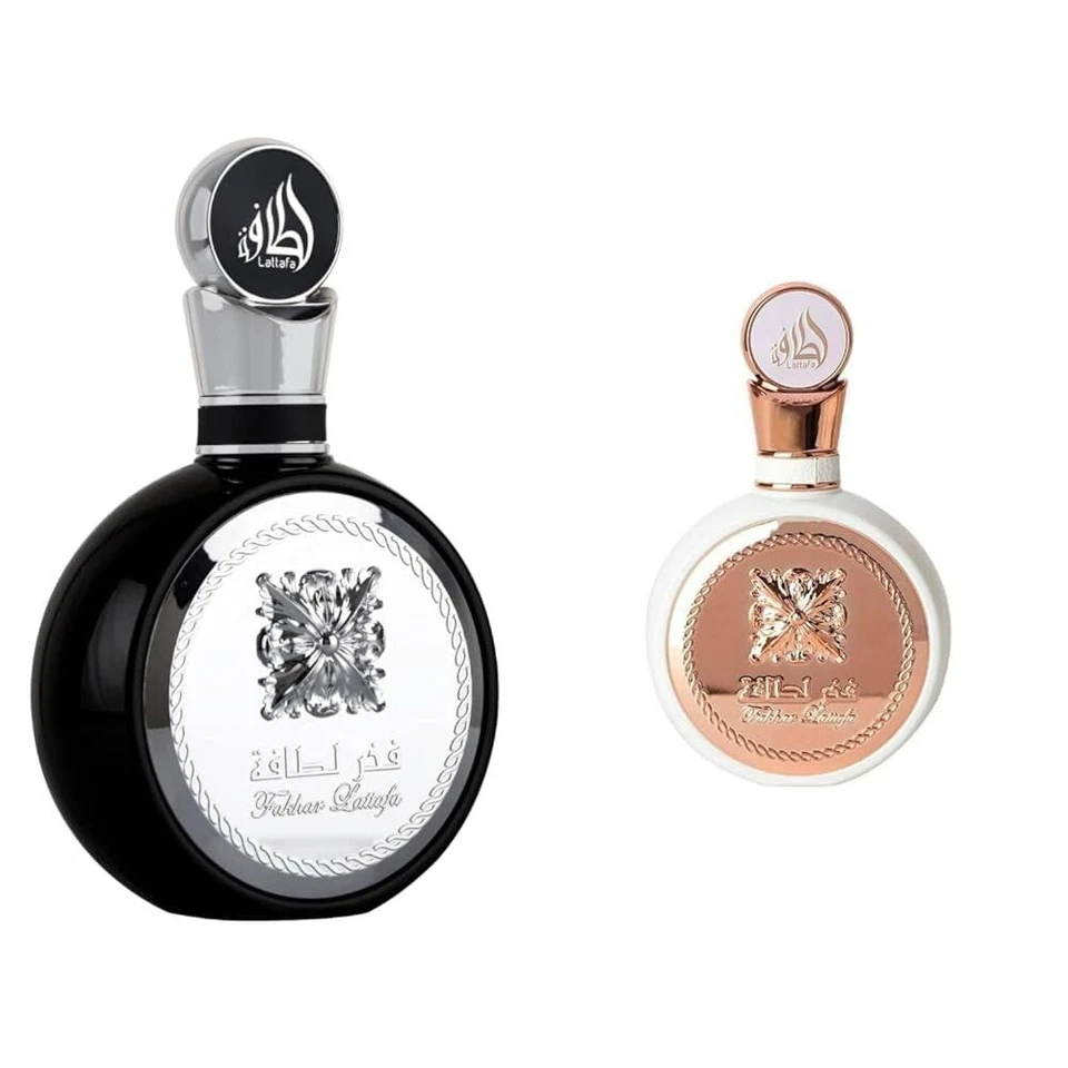 Lattafa Fakhar Eau de Parfum 3,4 oz (100 ml) | para homens ou mulheres | Branco • Prata - Imagem 4 de 4
