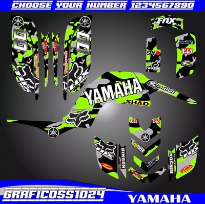 Yamaha Raptor 660 660R Grafik Kit Decals Aufkleber ATV 2001-2005